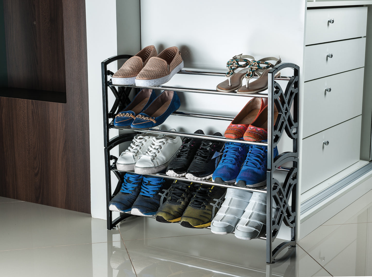 Zapatero apilable 68x21,5x35 cm
