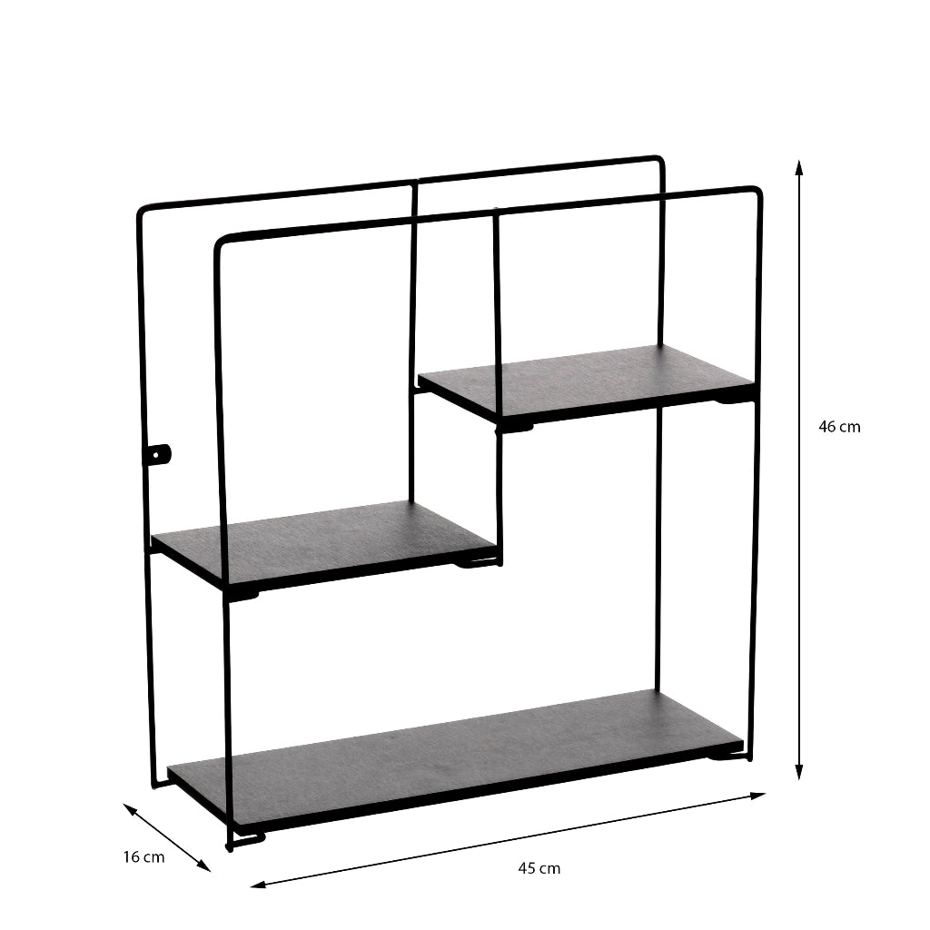 Estante cuadrado Geometrico - 45x16x46 cm