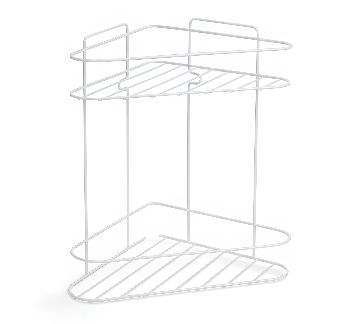 ESQUINERO PARA BAÑO DOBLE - CROMO- BLANCO