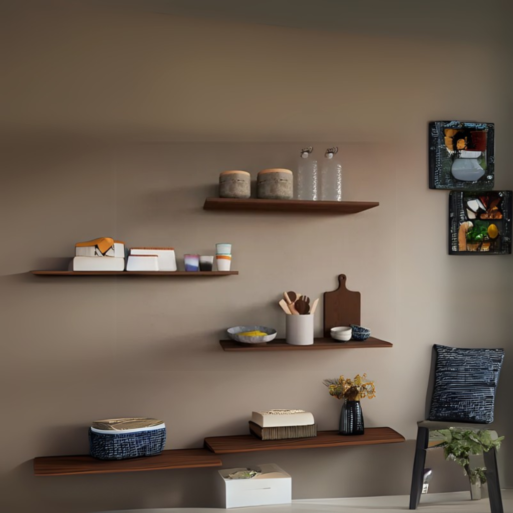 Repisa flotante Firenze Nogal - 100x20 cm