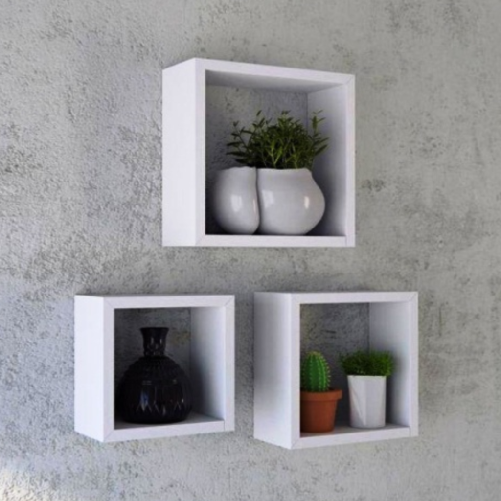 Kit Estilo 3 nichos - 25x25x9 cm