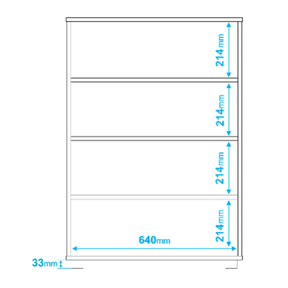 Zapatero 4 puertas - 68x96x35 cm