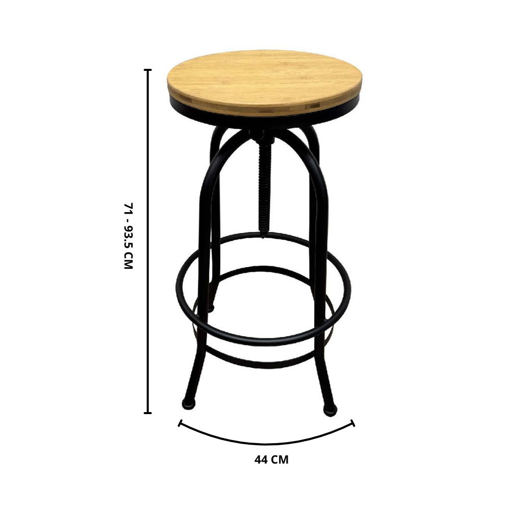 Banqueta regulable Tenyale - 44x 71 a 93.5 cm