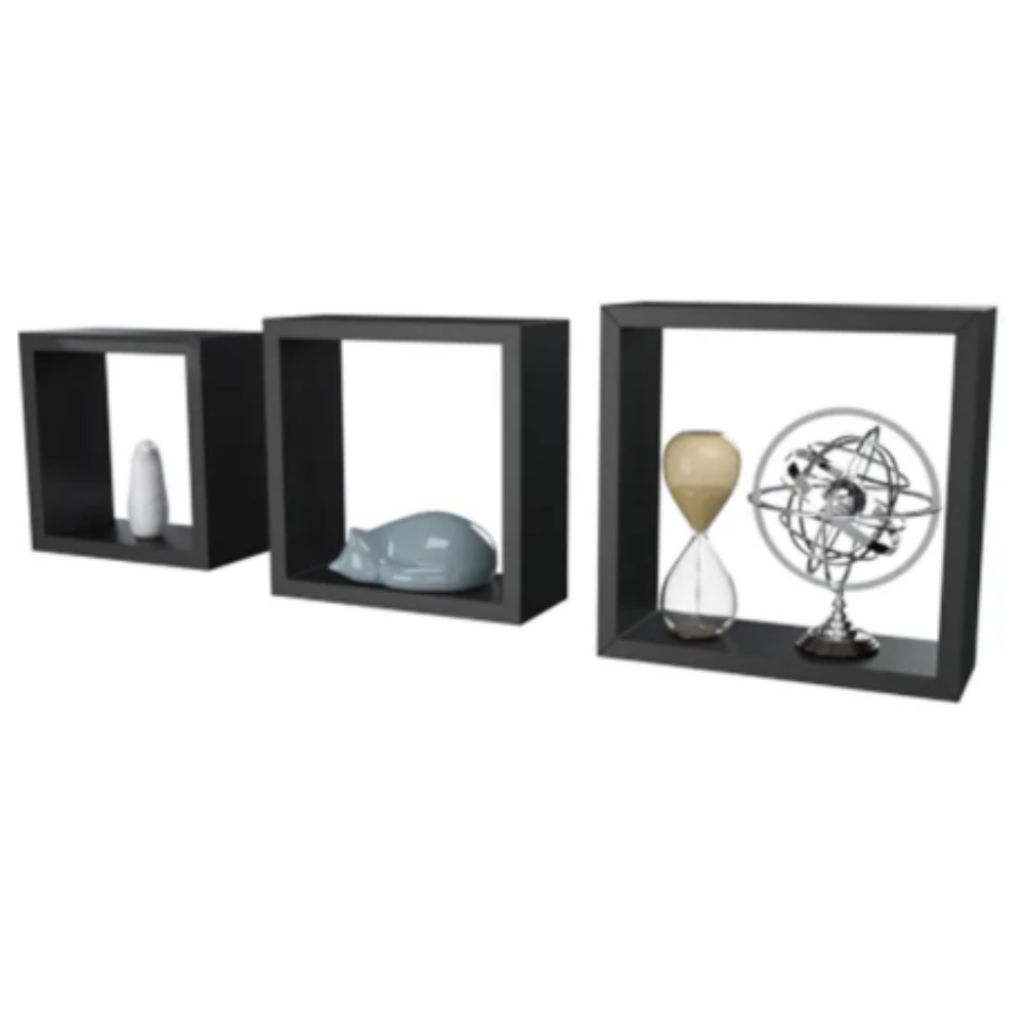 Kit Estilo 3 nichos - 25x25x9 cm