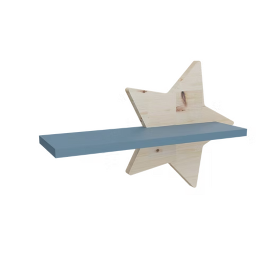Estante decorativo Estrella - 45x14x33 cm
