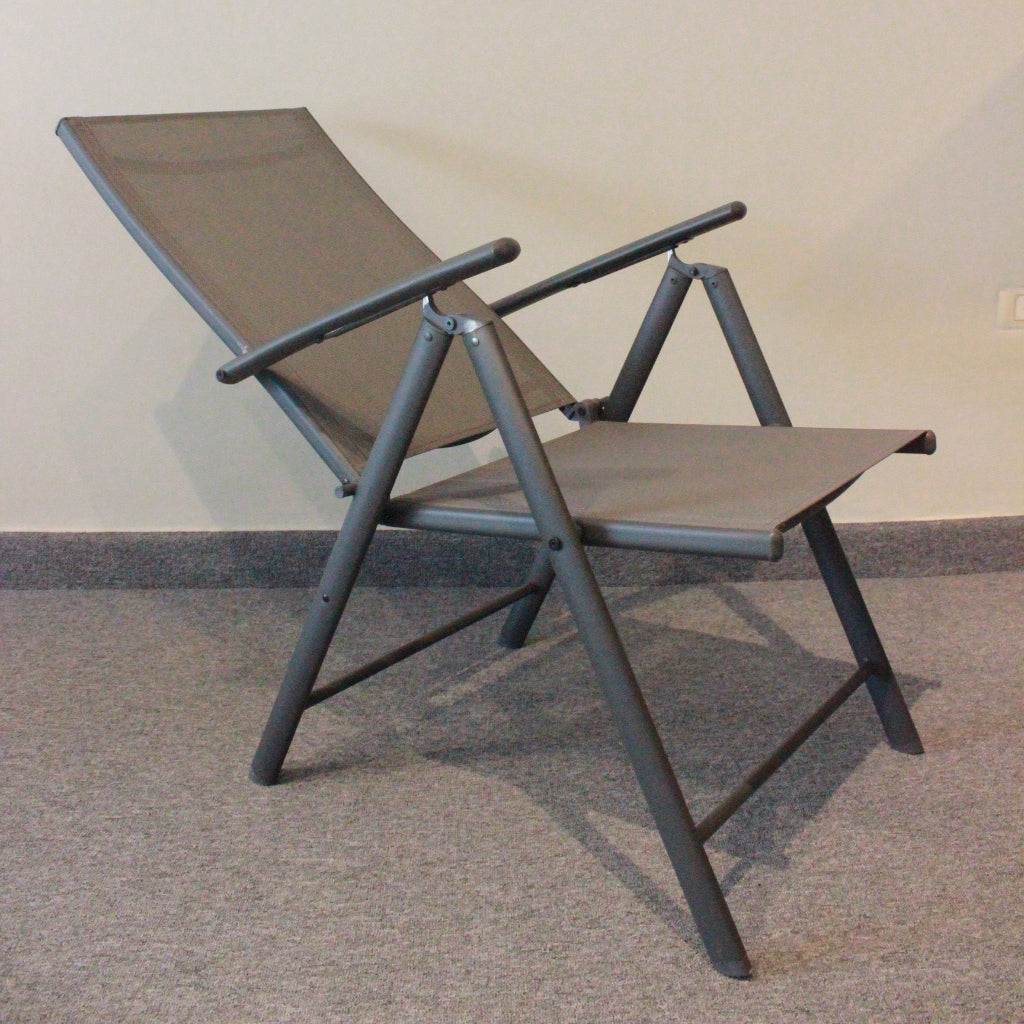 Silla plegable 3 posiciones - 101x55x60 cm