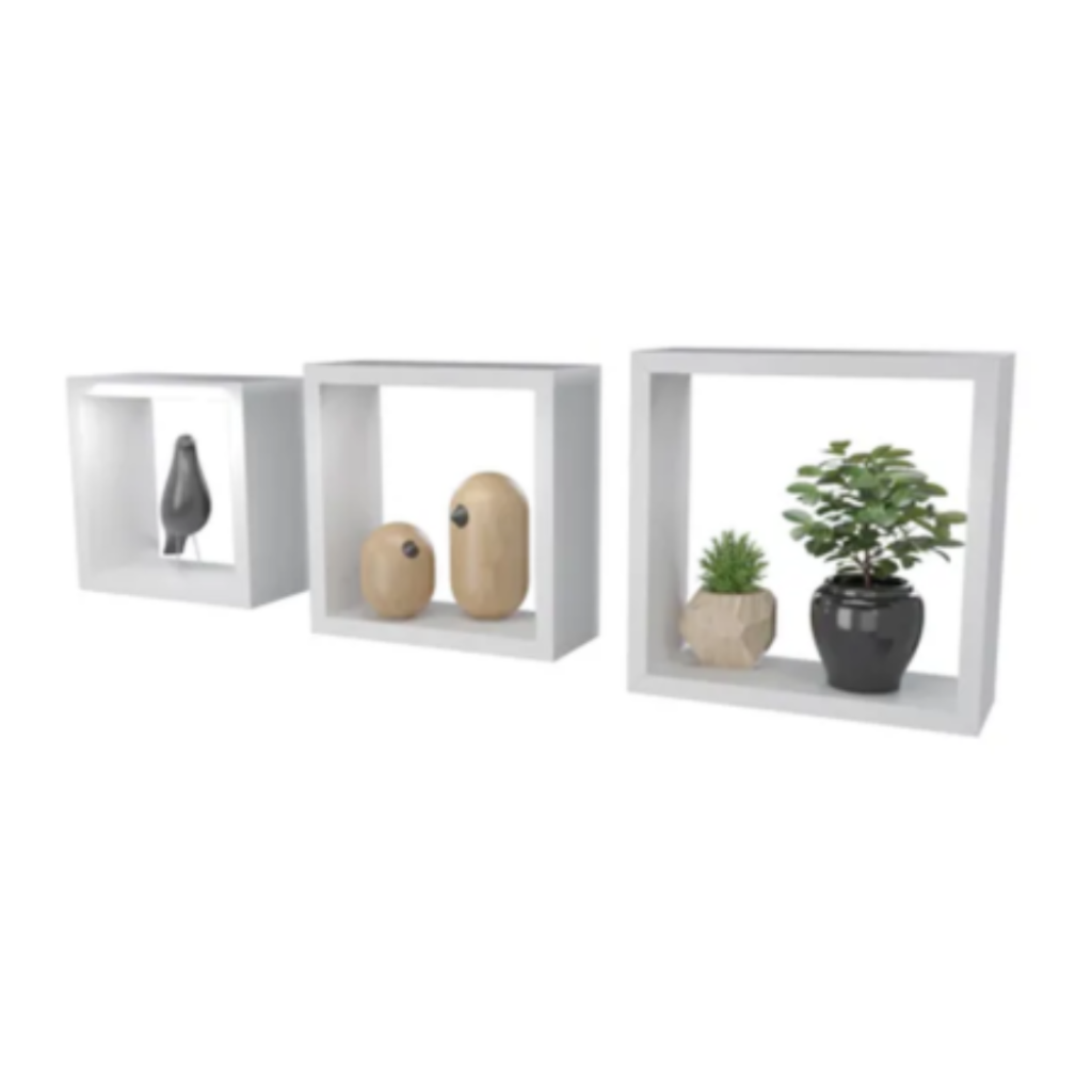 Kit Estilo 3 nichos - 25x25x9 cm