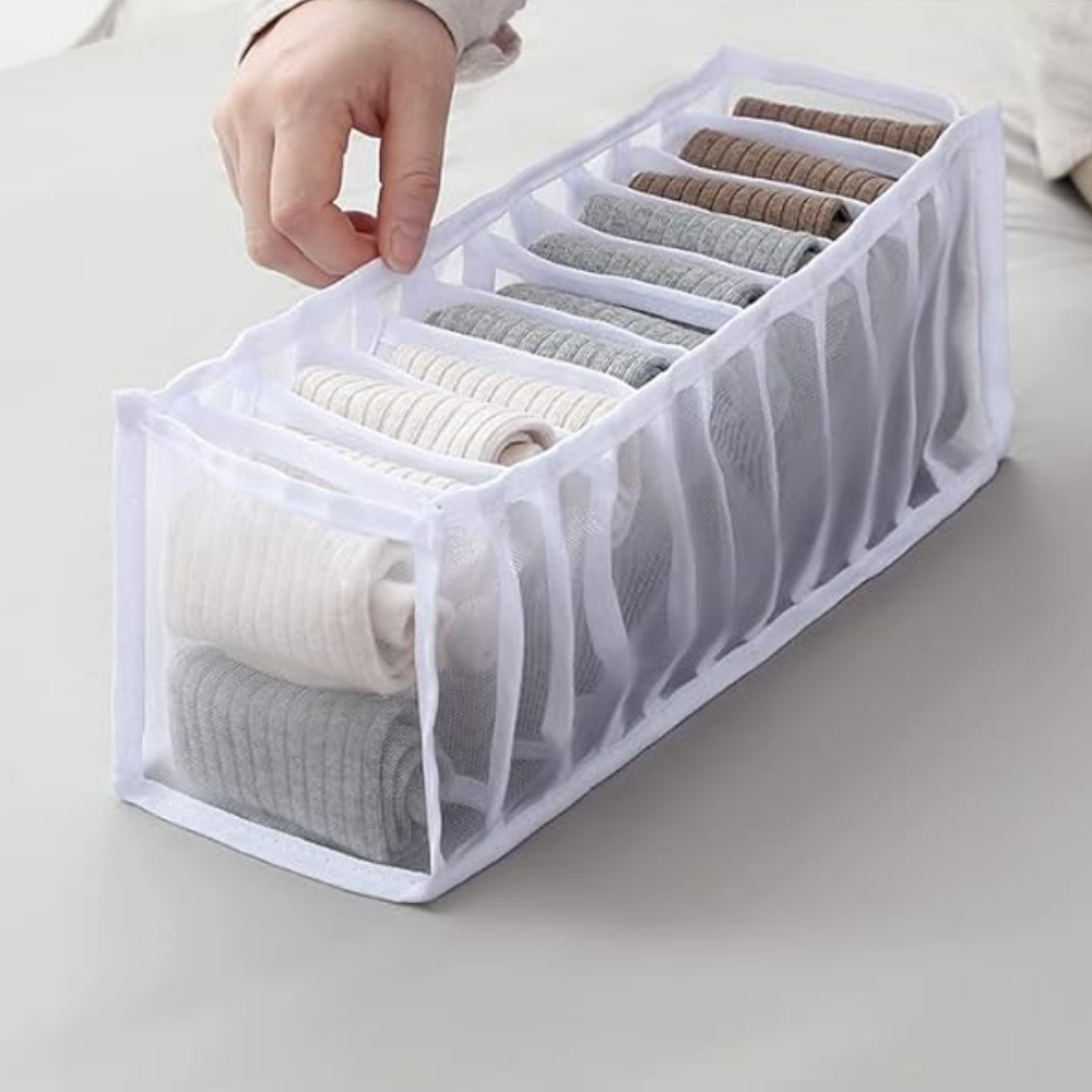 Bolsa organizadora blanca - 34x10x10 cm
