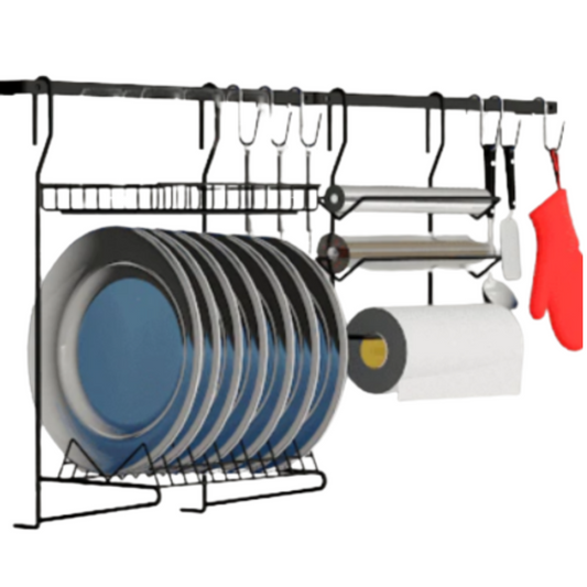 Barral para cocina 03 - Negro - 90x22x48 cm