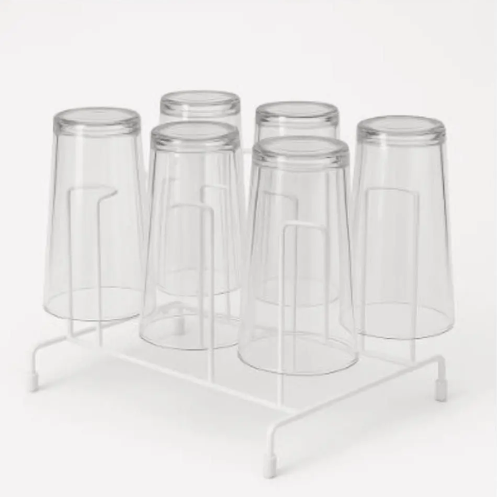 Porta vasos de mesa cromo - 24x12x17 cm