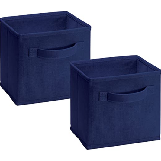 Cajon de tela pequeño azul - 15x15x15 cm