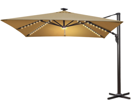 Sombrilla Roma led con base metálica