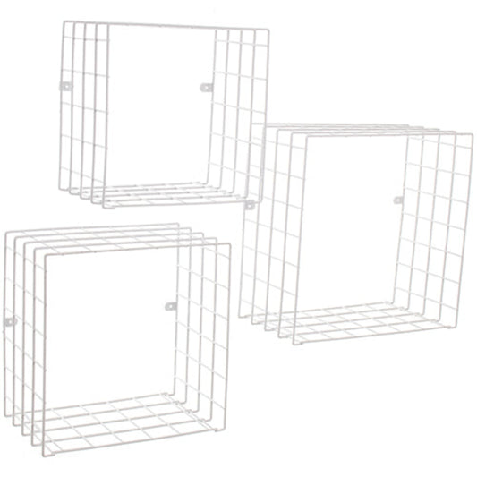 Set de 3 cubos Rejilla - 36x36x20 cm