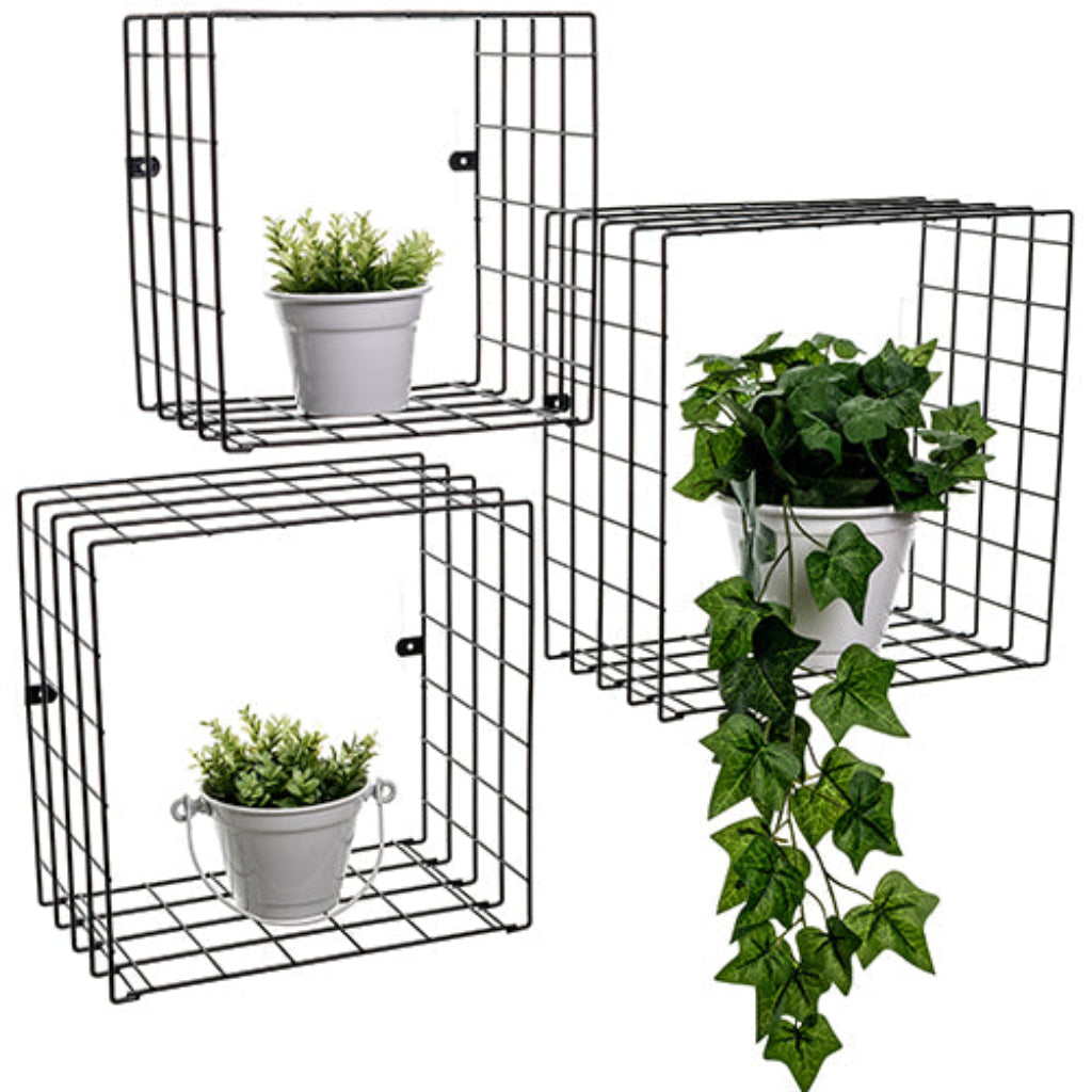 Set de 3 cubos Rejilla - 36x36x20 cm