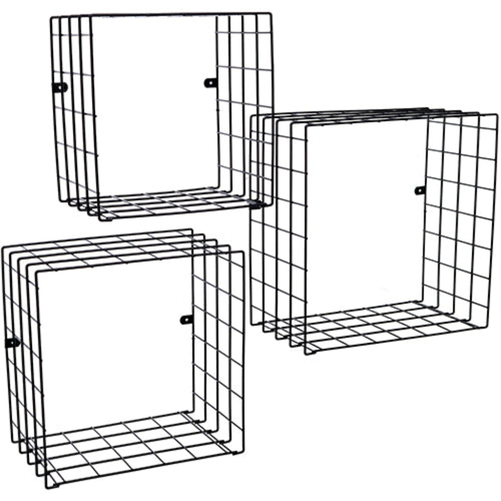 Set de 3 cubos Rejilla - 36x36x20 cm