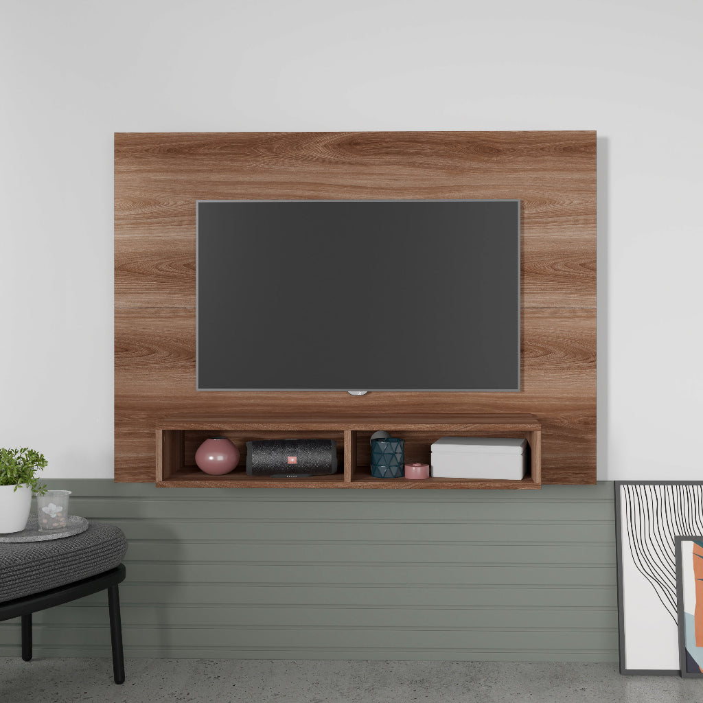 Panel para televisor castaño - 122x89x25 cm