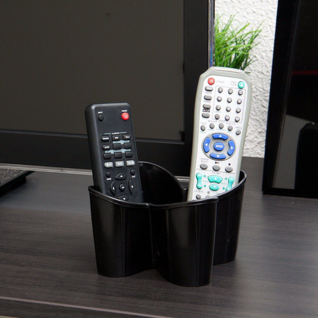 Organizador de controles Color negro - 15x15x8 cm