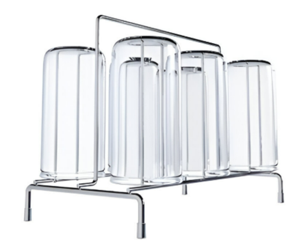 Porta vasos de mesa cromo