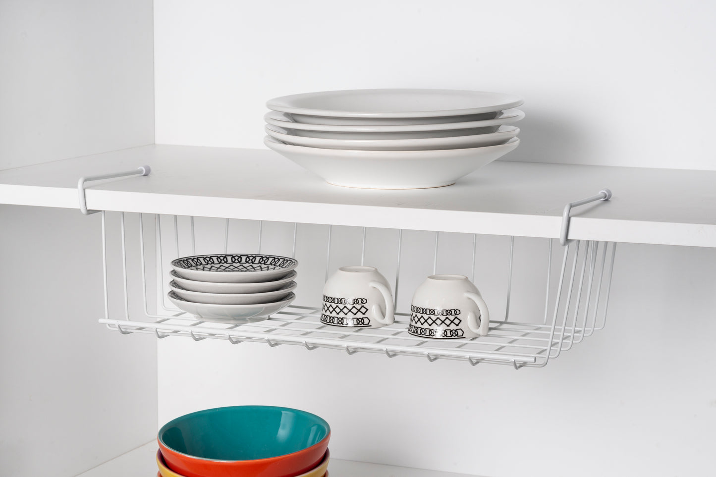 CESTA COLGANTE GRANDE - BLANCO