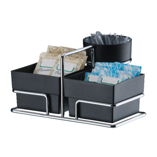 Porta sachet y agitador - 15x14x7 cm