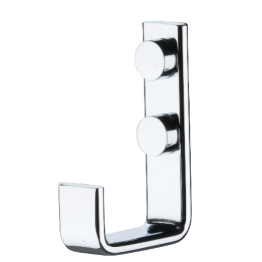 Gancho multiuso Cromo y Negro - 1x4x6 cm