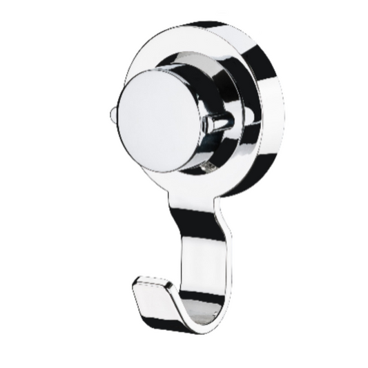 Gancho de plástico color cromado - 6x10x3 cm