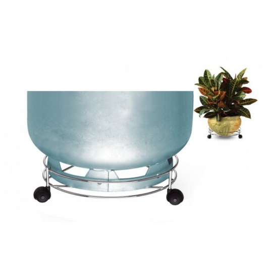 Porta gas y macetas con ruedas - 27x27x8 cm