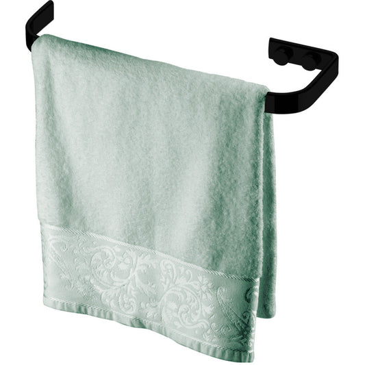 Toallero Negro Mate - 22x7x1 cm