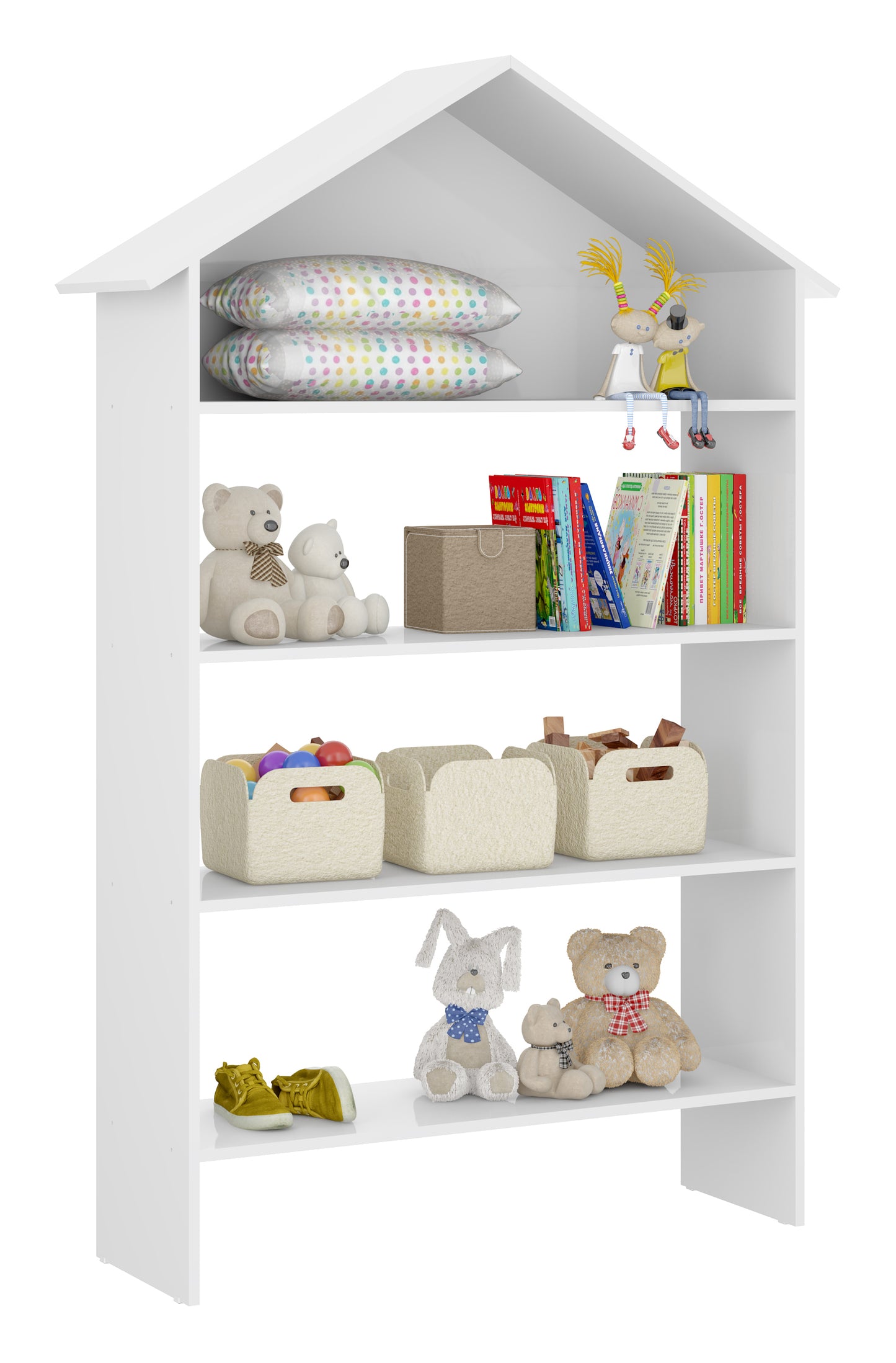 Estante infantil - blanco premium 160x103x22 cm