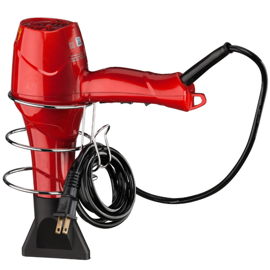 Soporte para Secador de Pelo cromo - 10x9.5 cm