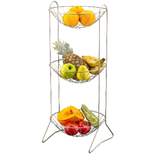 Frutero 3 cestas - 29x29x72 cm
