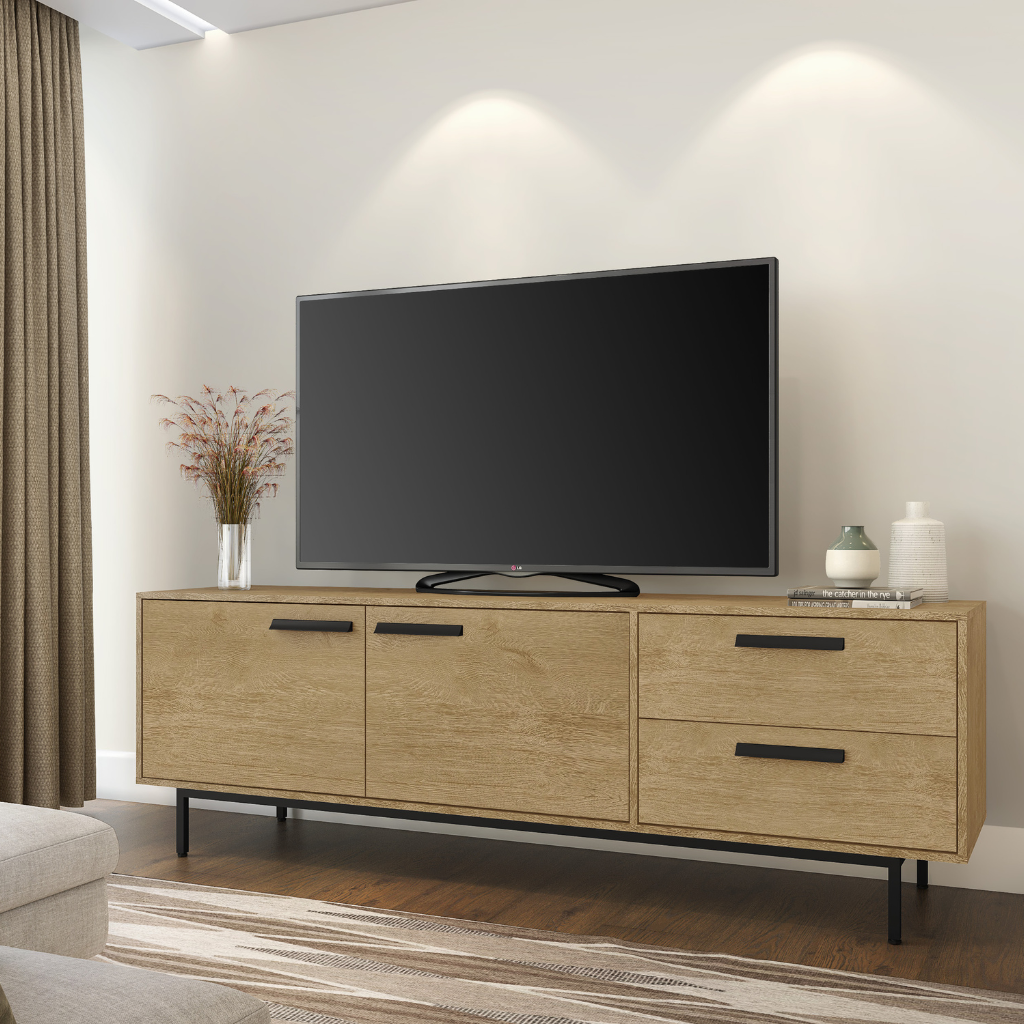 Rack 2 puertas - 2 cajones 184x61x45 cm