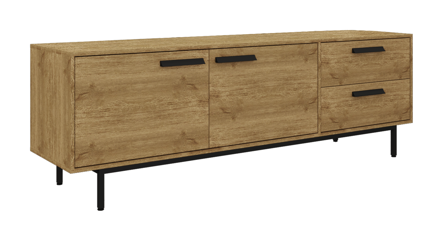 Rack 2 puertas - 2 cajones 184x61x45 cm