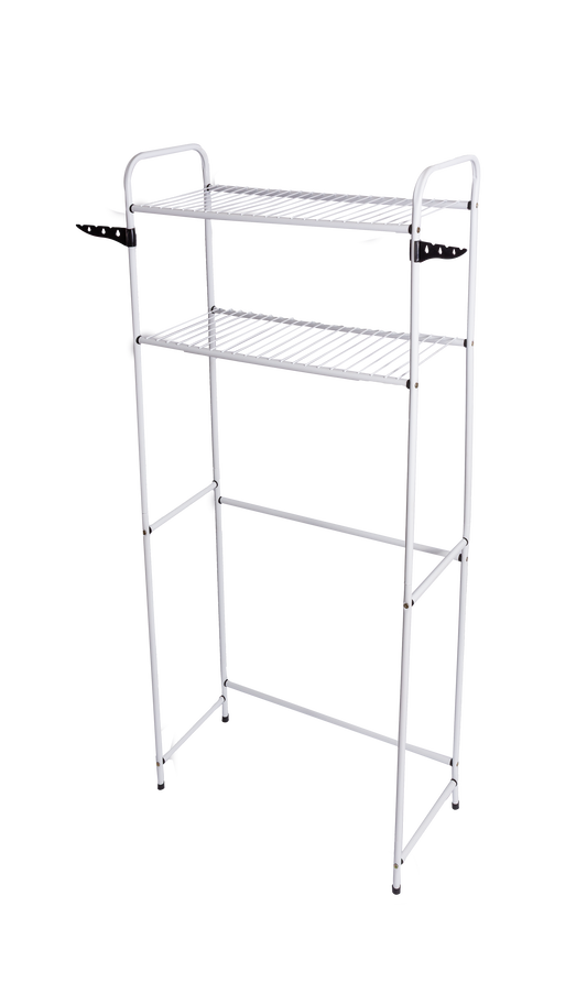 RACK PERCHERO CON DOS REPISAS - BLANCO