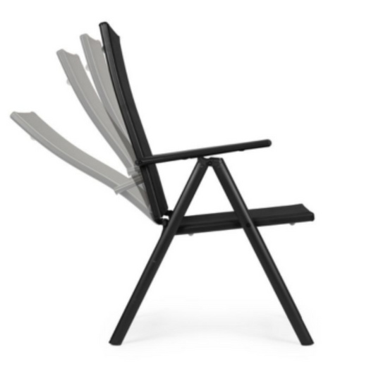 Silla plegable 3 posiciones - 101x55x60 cm