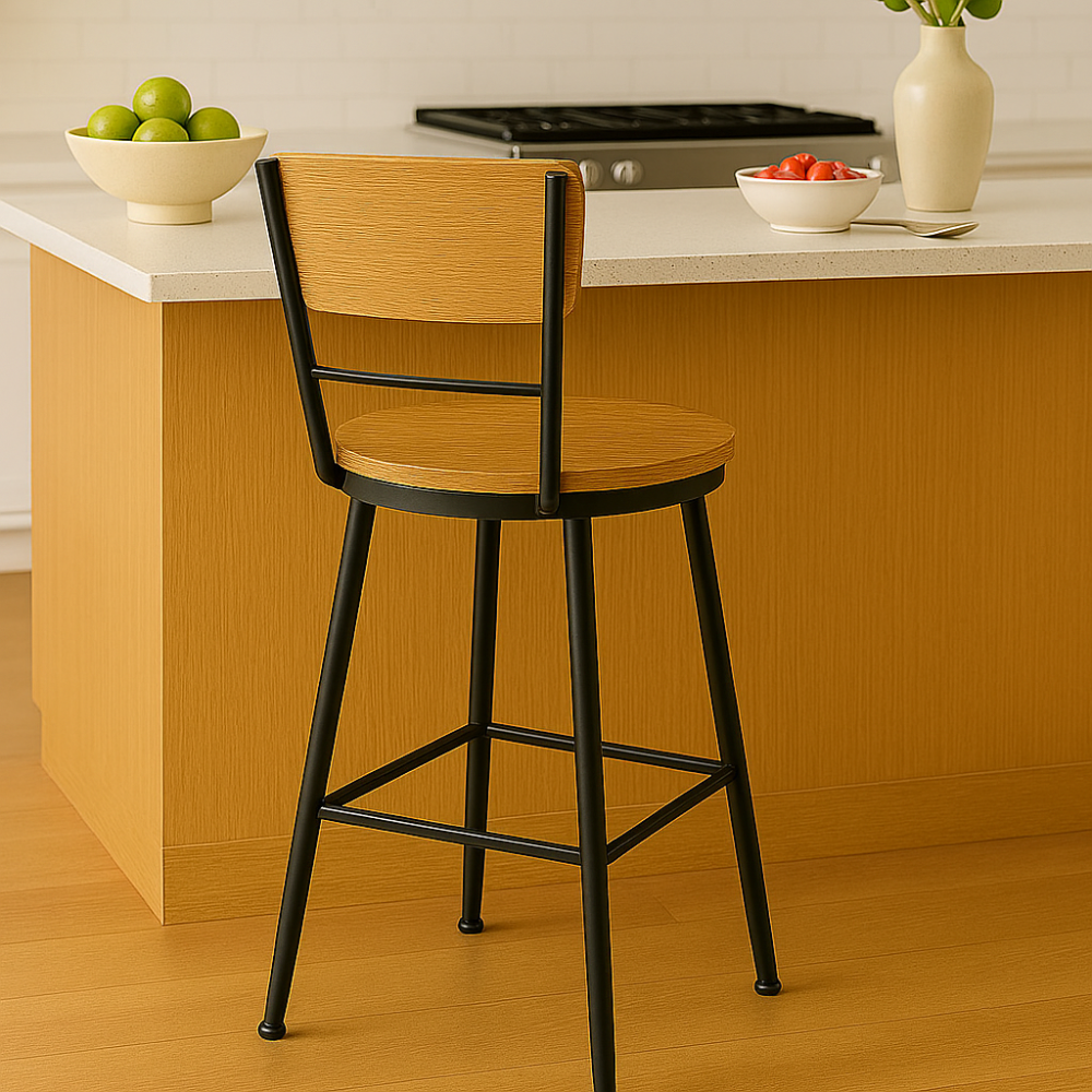 Banqueta con respaldo Tenyale - 44x51x104 cm