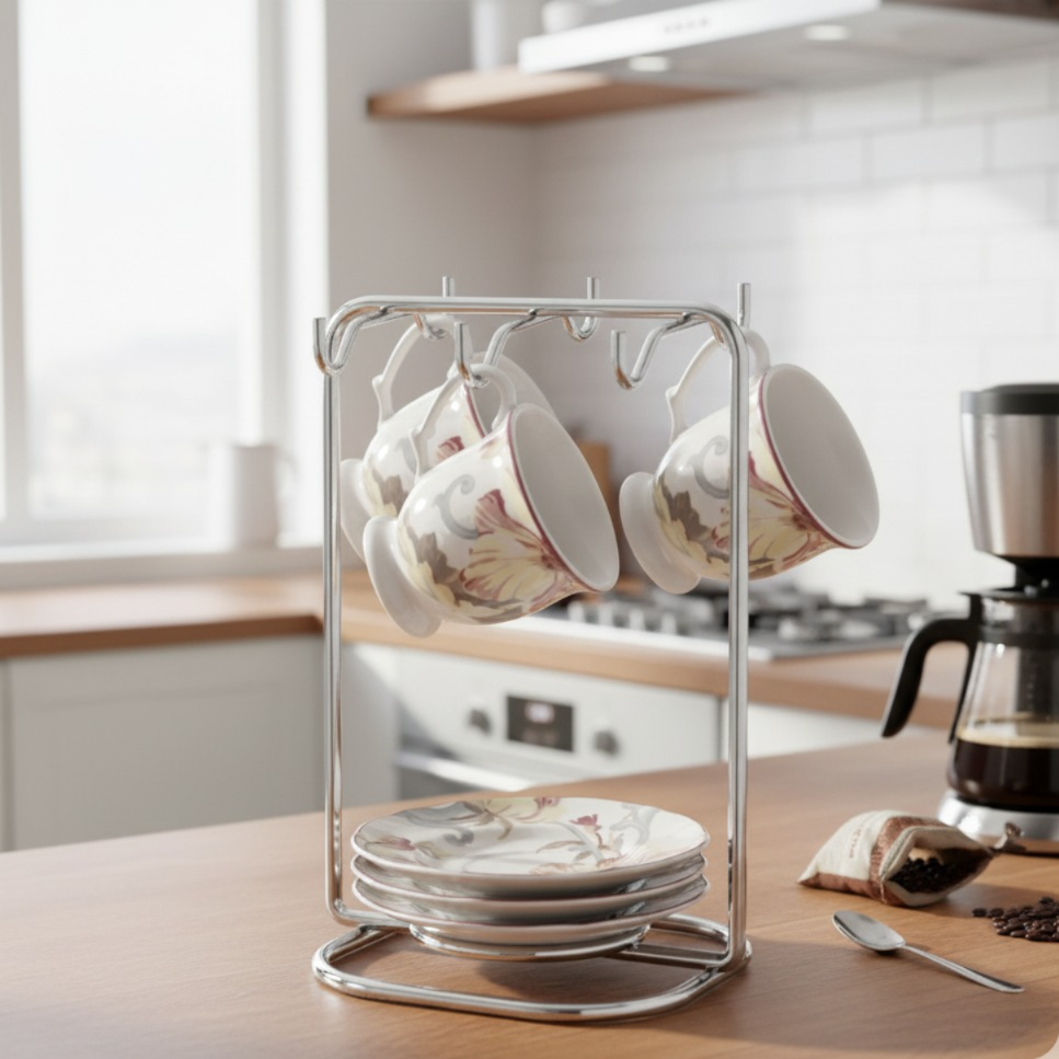 Soporte para tazas y platillos
