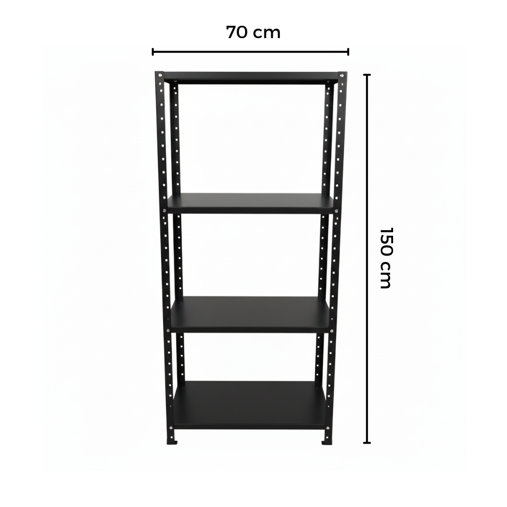 Estante de metal 4 repisas - 70x150x30 cm