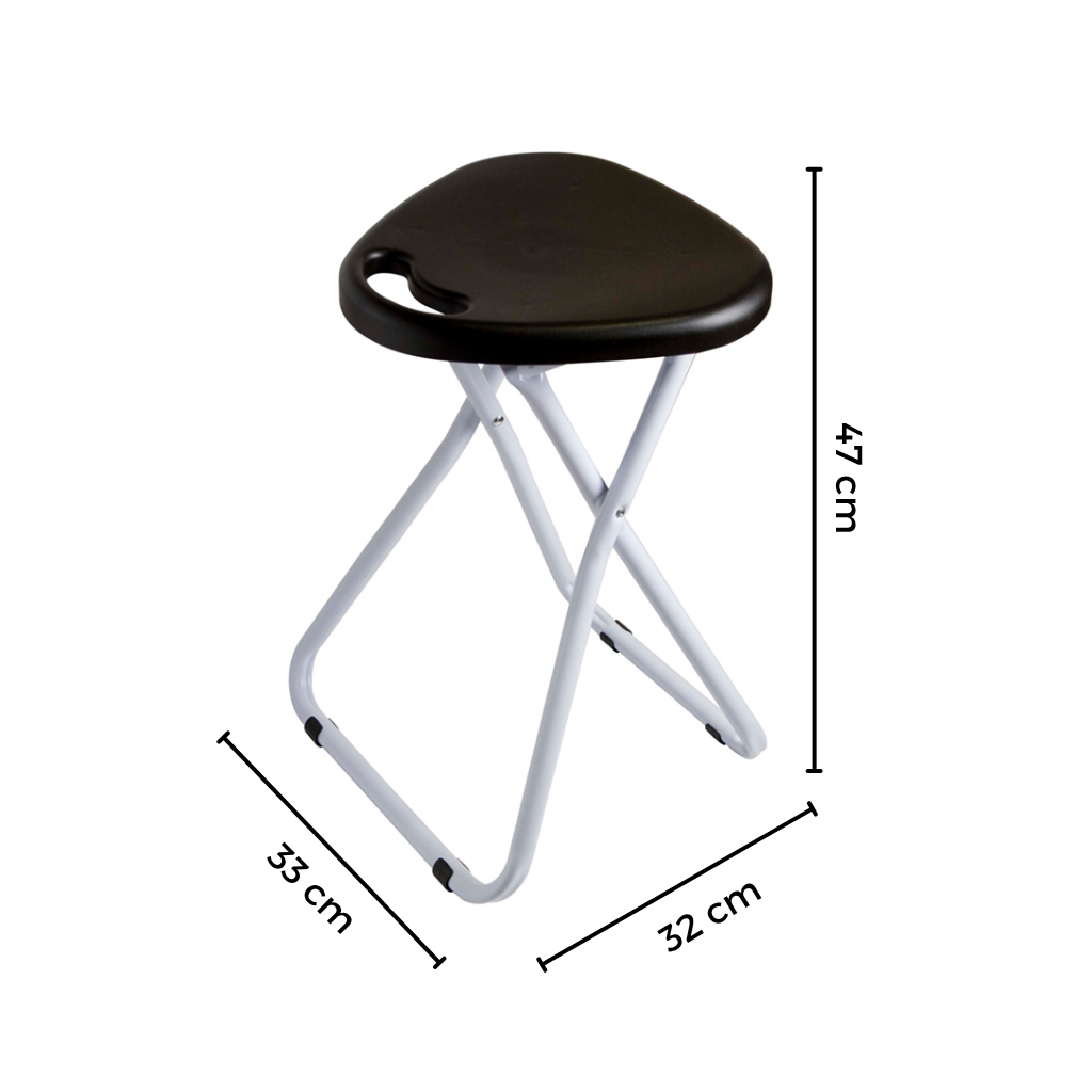 Banqueta plegable 33x32x47 cm