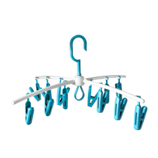 Percha apilable de 12 prendedores - 21 cm