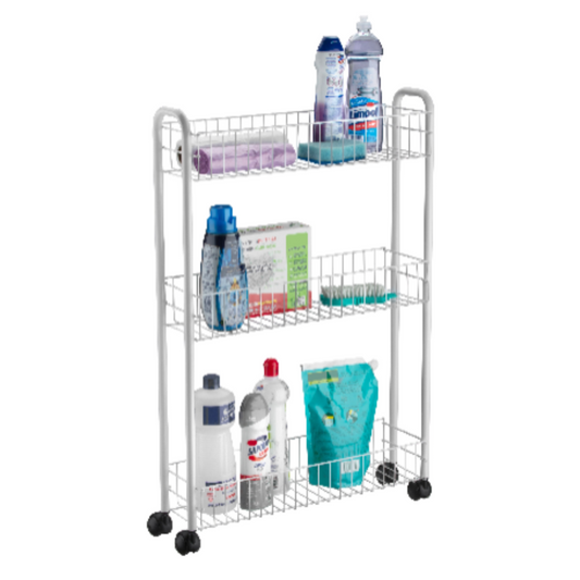 Carrito multiuso 3 cestas - 52x15x80 cm
