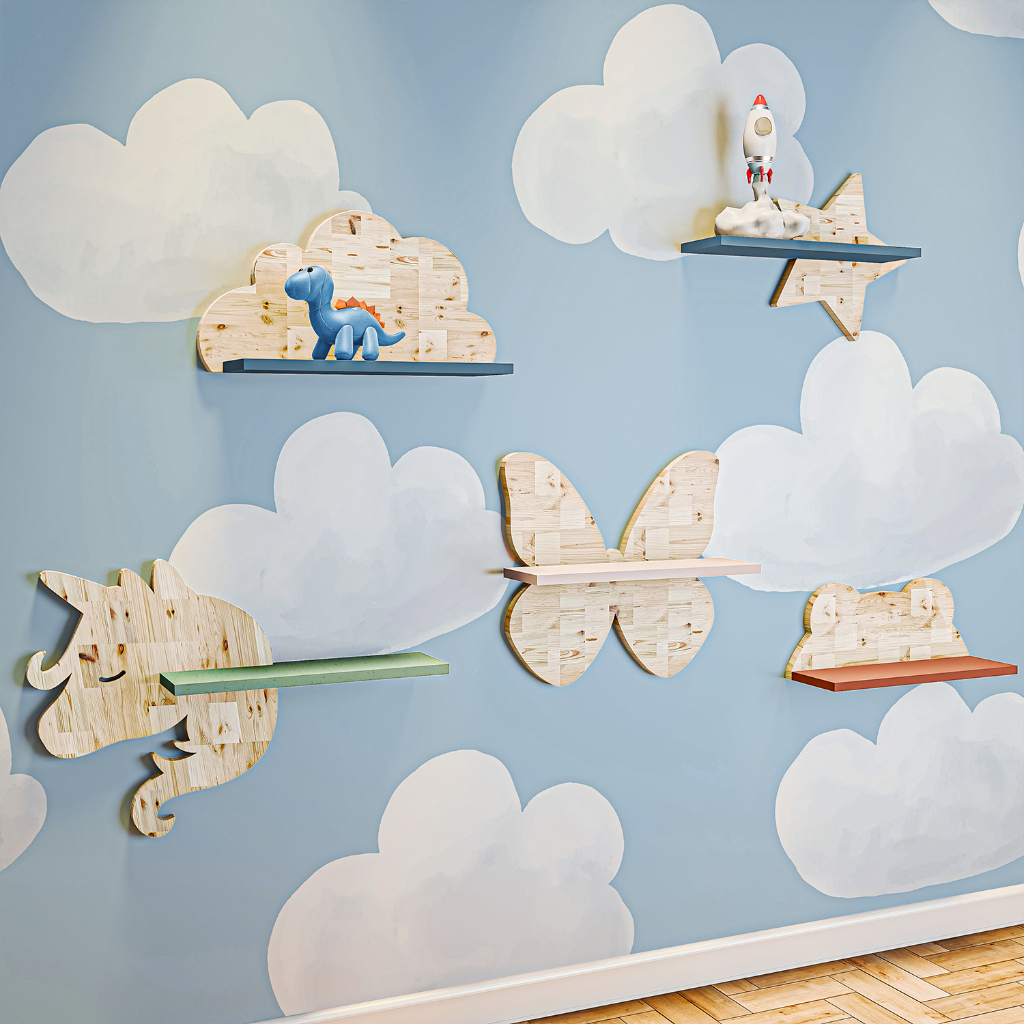 Estante mariposa Kids - 40x14x38 cm