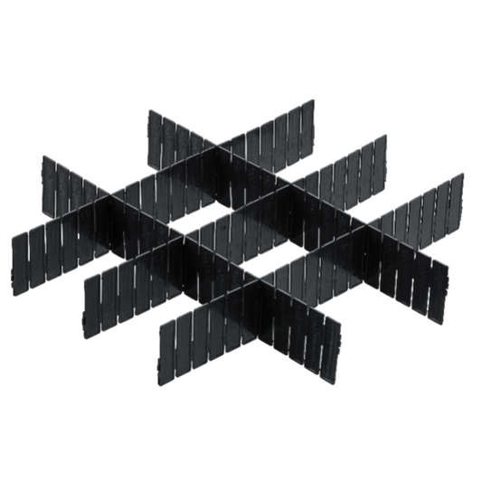 Organizador ajustable de cajon 5 Divisorias - 39x6x0.2 cm