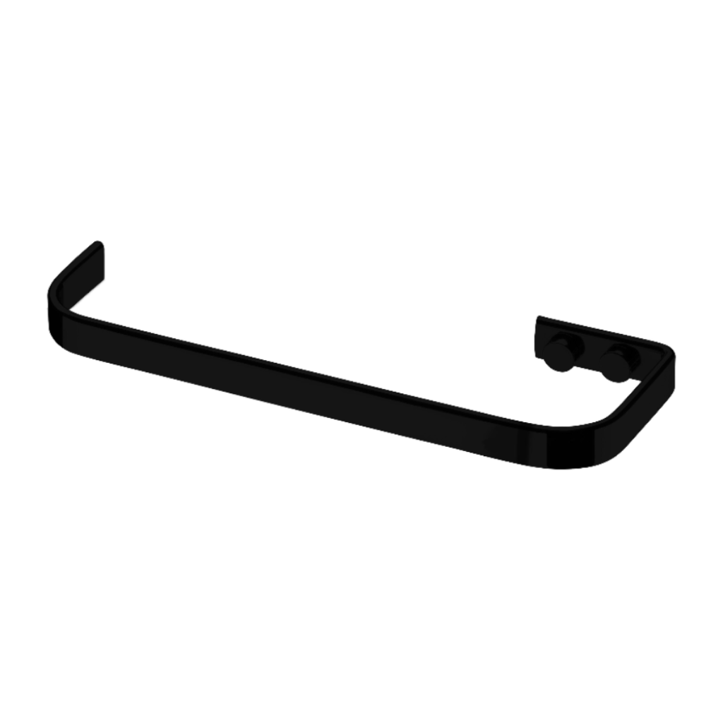 Toallero Negro Mate - 22x7x1 cm