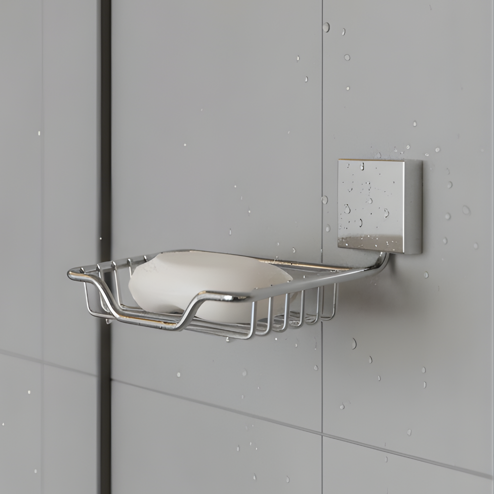 Jabonera Inox - 12x9x8 cm