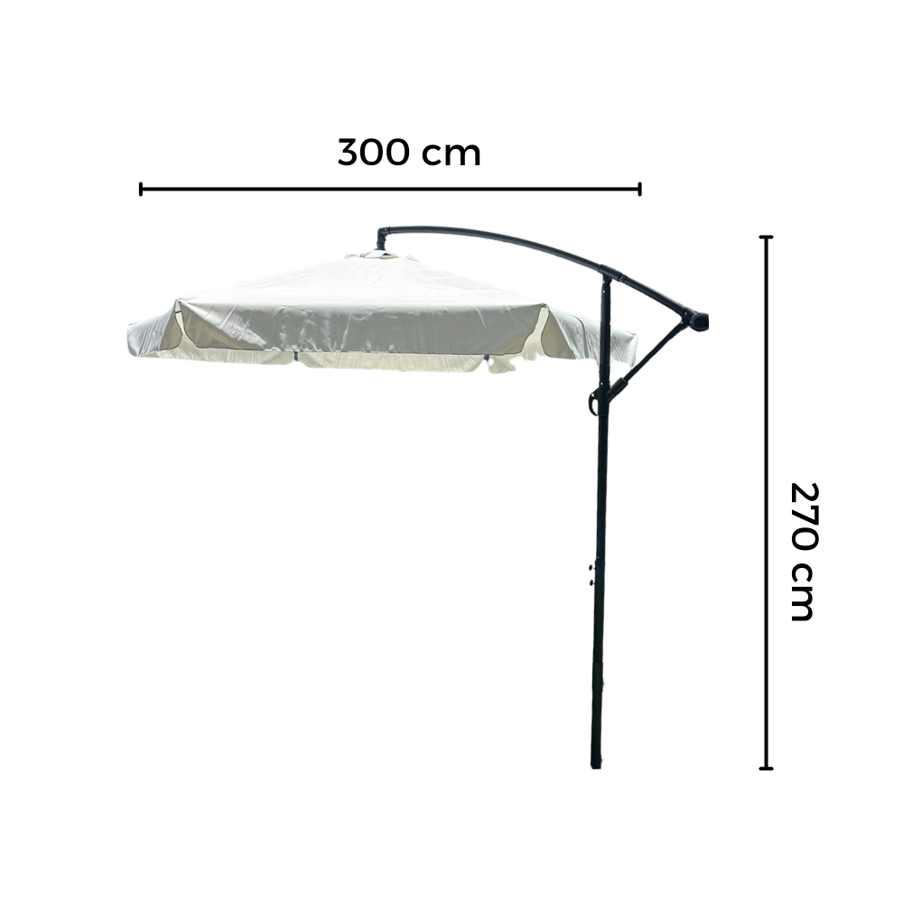 Sombrilla colgante Livia - 300x270 cm