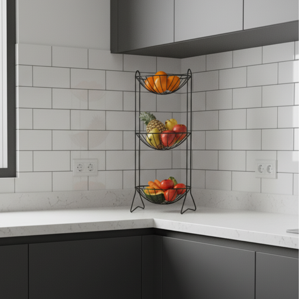 Frutero 3 cestas - 29x29x72 cm