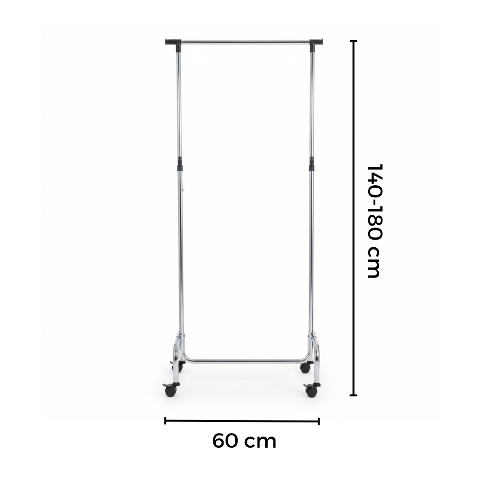 Perchero Standard - Cromado 60x35x140/180 cm