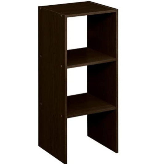 Estante Vertical - Blanco y nogal 80x30x30