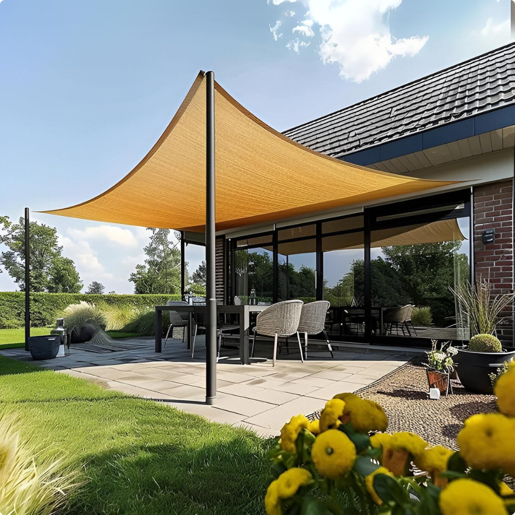 Toldo para sombra rectangular 3x4 m